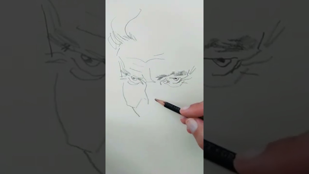 Willem Dafoe #Portrait ❤️#Shorts #painting #drawing #paint #digitaltutorial #willemdafoe #trending