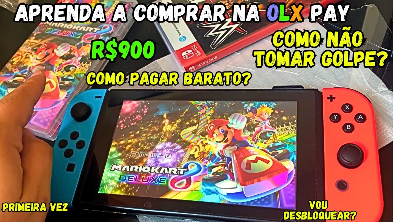 Como comprar na OLX PAY? COMPREI UM NINTENDO SWITCH V1 MUITOO BARATO !