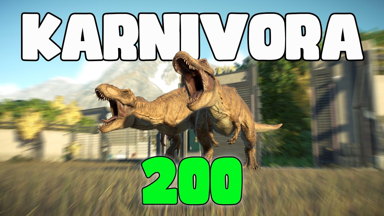 AKU MASUKKAN 200 KARNIVORA Di Satu KANDANG Di Jurassic World Evolution 2, KACAU!!!