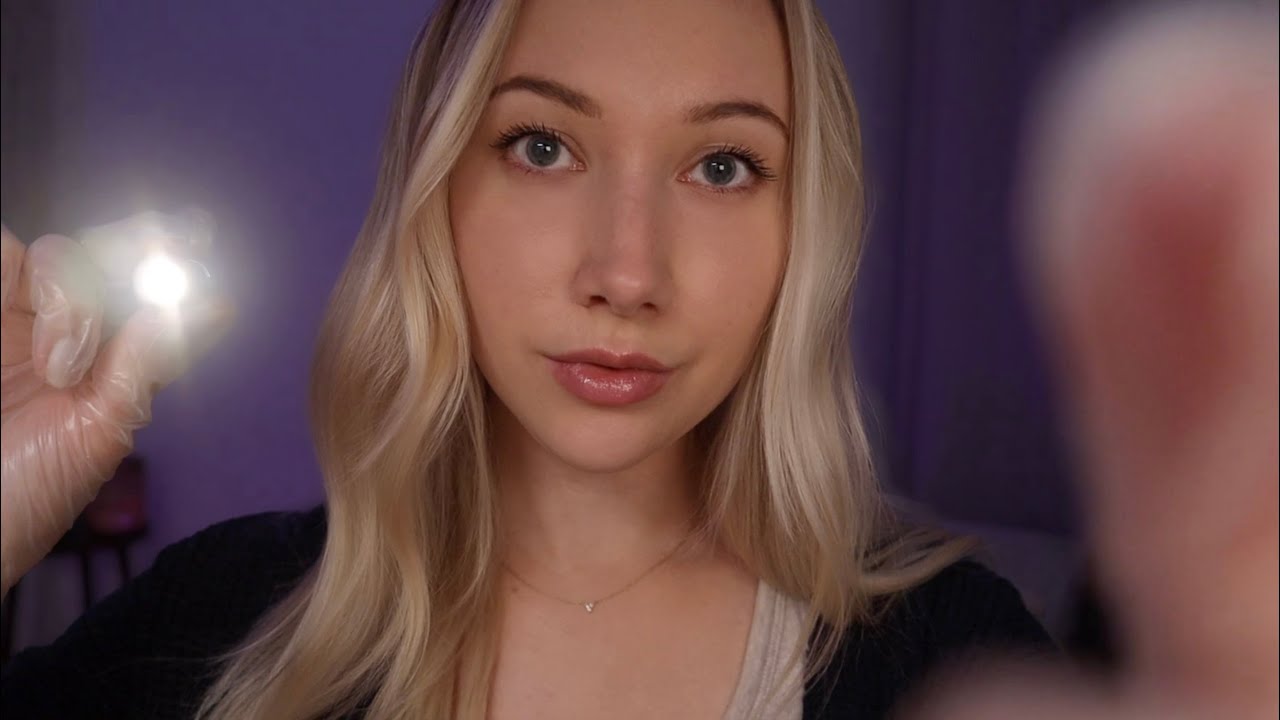ASMR Comprehensive EYE Exam | Focus Tests, Light Inspection, Eye Massage for Sleep 💤