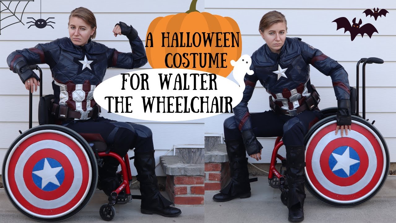 Halloween Costume for my Wheelchair! (Captain America Shields)