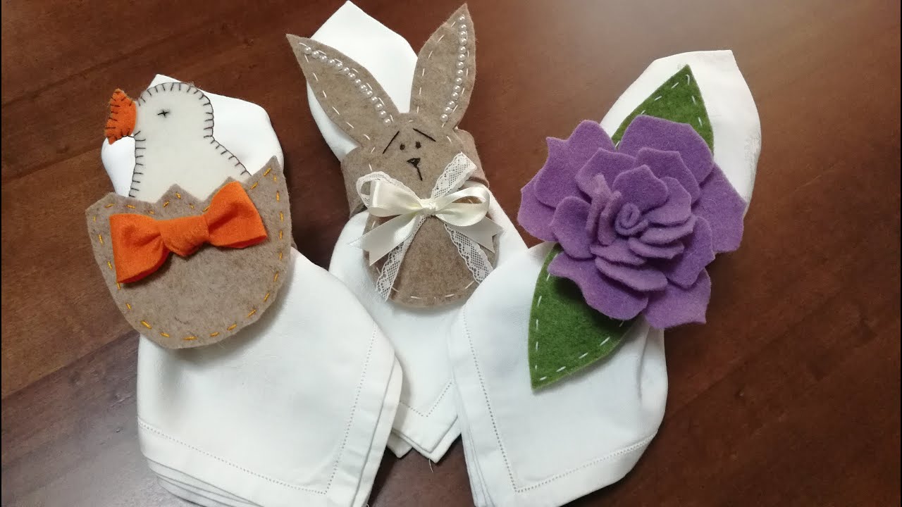 93🎀Porta- tovagliolo pasquale +cartamodello gratuito
