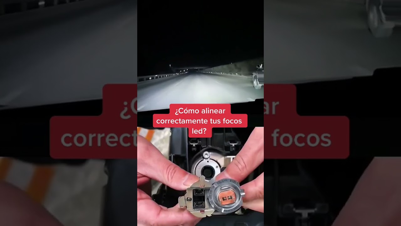 &iquest;C&oacute;mo alinear correctamente tus focos led #leds #faroled #farosled #tiktokauto #parati #focosled #ba
