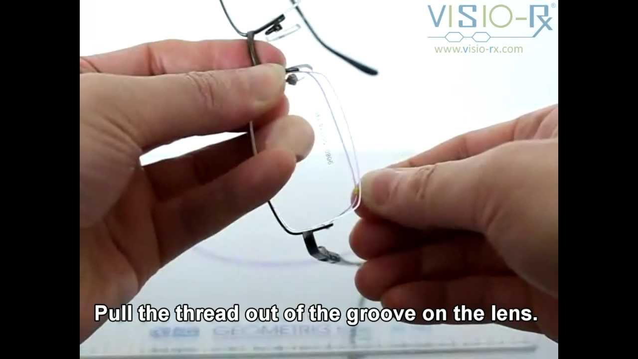 Change Thread on Semi Rimless Glasses - Glasses Repair.