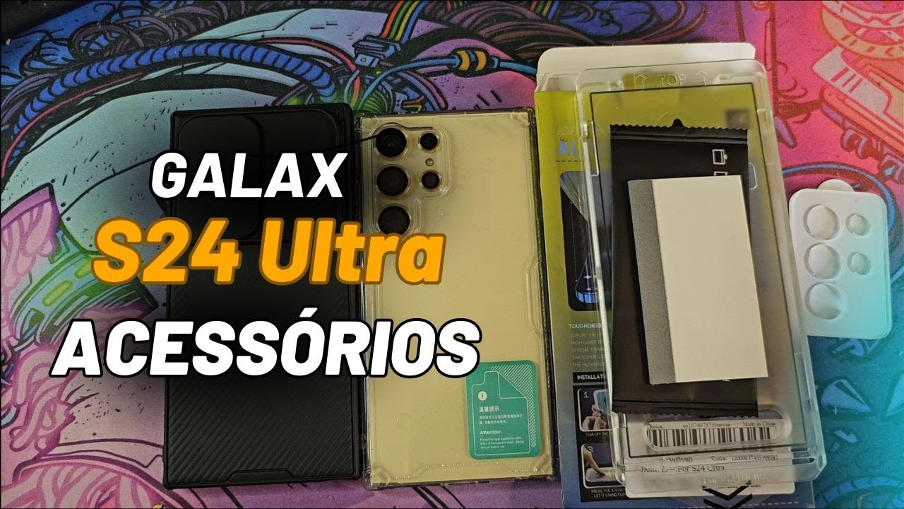 Samsung Galaxy S24 ultra COMPREI ACESSÓRIOS😻