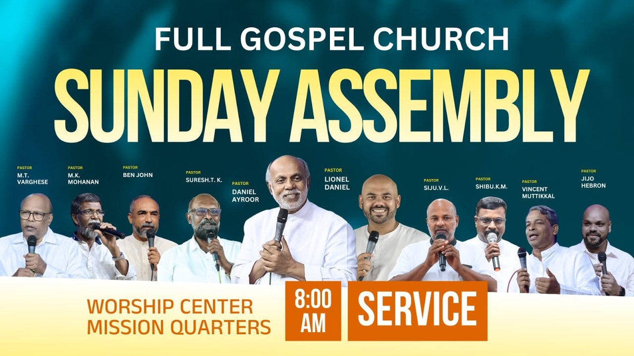 01/03/2026 | 8.00 AM | Sunday Live | Full Gospel Church | Worship Center Thrissur