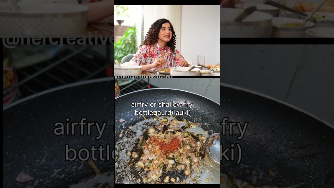 Easy & Healthy Dahi Lauki Recipe! 🌿 #vegetarian #indianfood