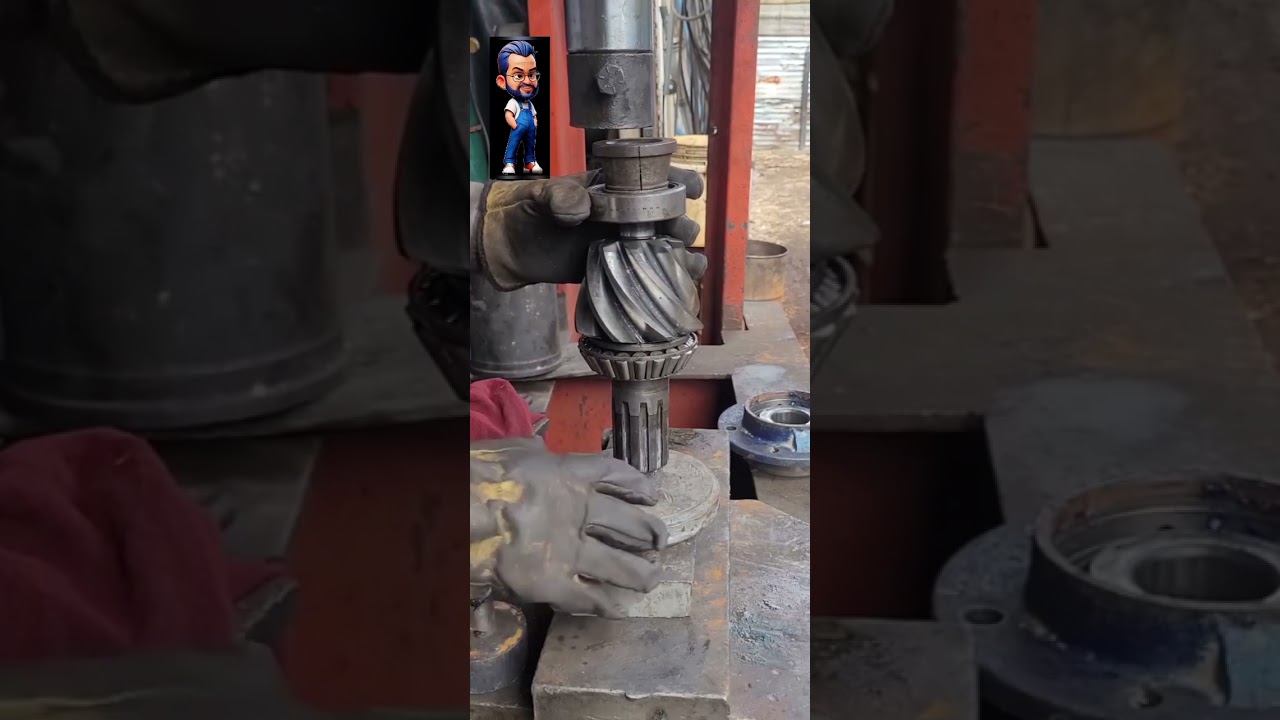 instalar balero o rodillo piloto en prensa hidraulica 
