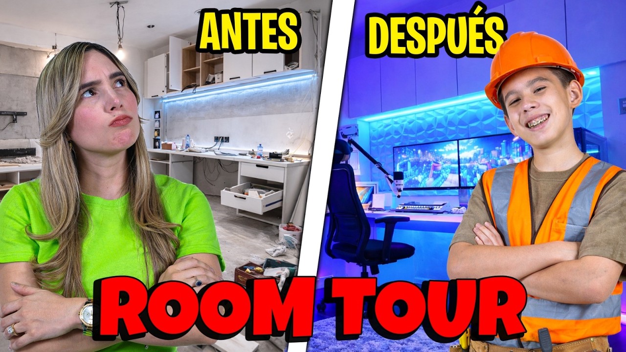 ROOM TOUR en la NUEVA CASA 😱 | ASI QUEDO el CUARTO DE JUAN