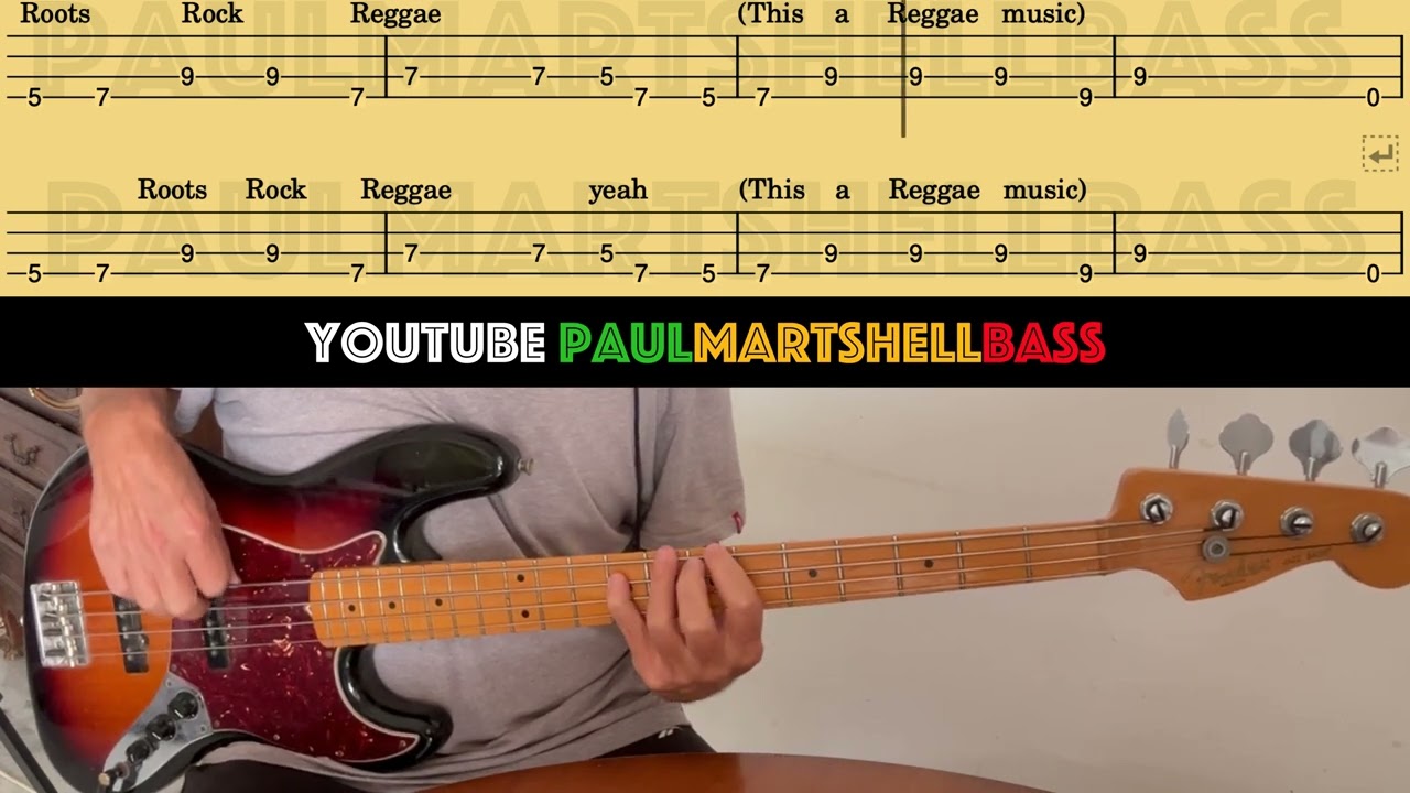 Roots, Rock, Reggae - Bob Marley, Aston Barrett (Bass Tutorial 4K)