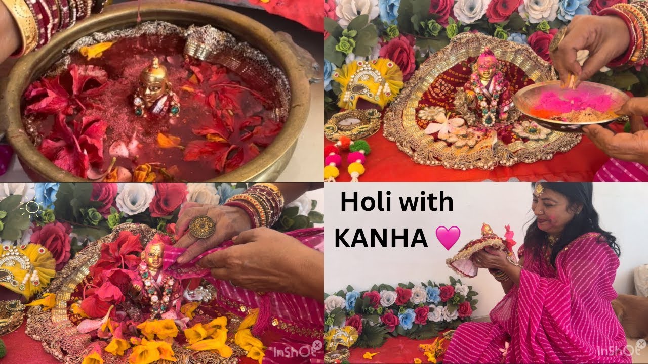 घर में वृंदावन वाली होली लड्डू गोपाल के संग 😍HOLI 2026 ! #holi  #youtube  #viral  #trending 