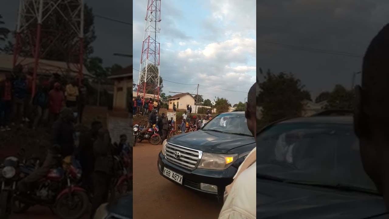 The cortège headed for kimobo,home of the late Hon JB Serut at kapsokwony town.