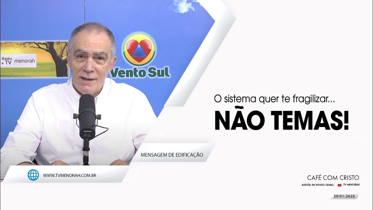 AO VIVO - Café com Cristo 29/01/2025: O sistema quer te fragilizar, não temas!