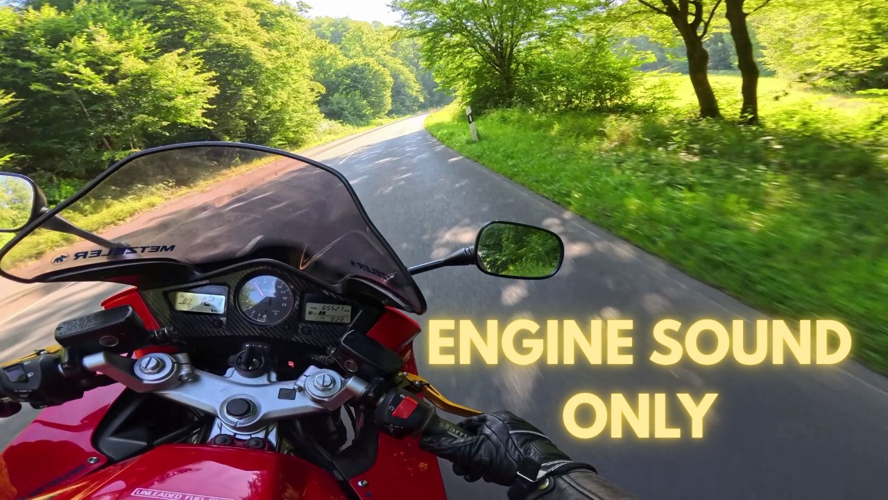 Honda VFR 800 | Exhaust Sound Only | 4K Motorcycle Summer Ride