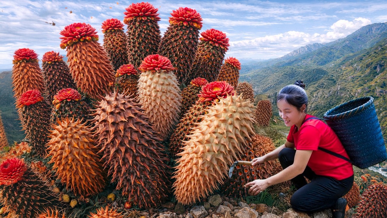Harvest Strange Tubers on Hillside Goes to Market Sell, Wild Fruits  Picking | Susan Daily Life