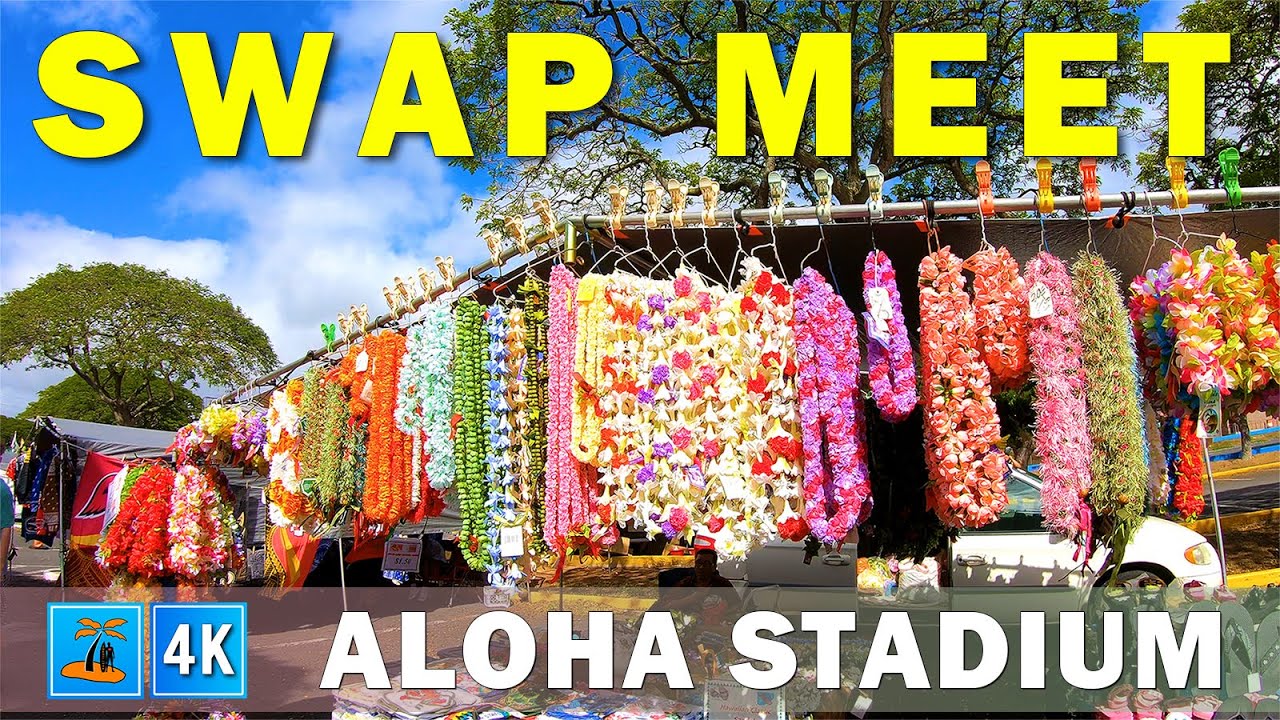 Hawaii Swap Meet | Aloha Stadium Swap Meet | Farmer's Market | Honolulu 🌴 Hawaii 4K Tour