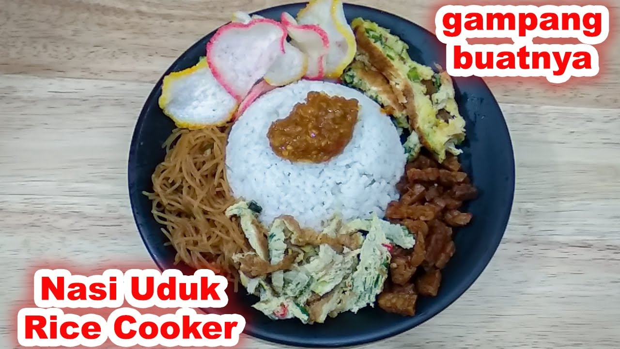 RESEP NASI UDUK RICE COOKER WANGI, GURIH DAN ENAK | NASI UDUK MAGIC COM