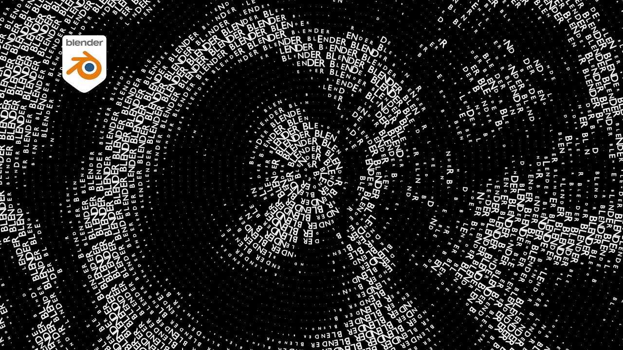 Кинетическая типографика в Blender | 01 | Урок Geometry nodes