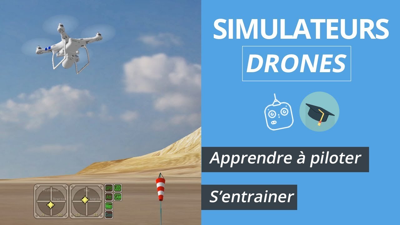 SIMULATEURS DRONES : S’entraîner/apprendre à piloter un drone durant l'hiver