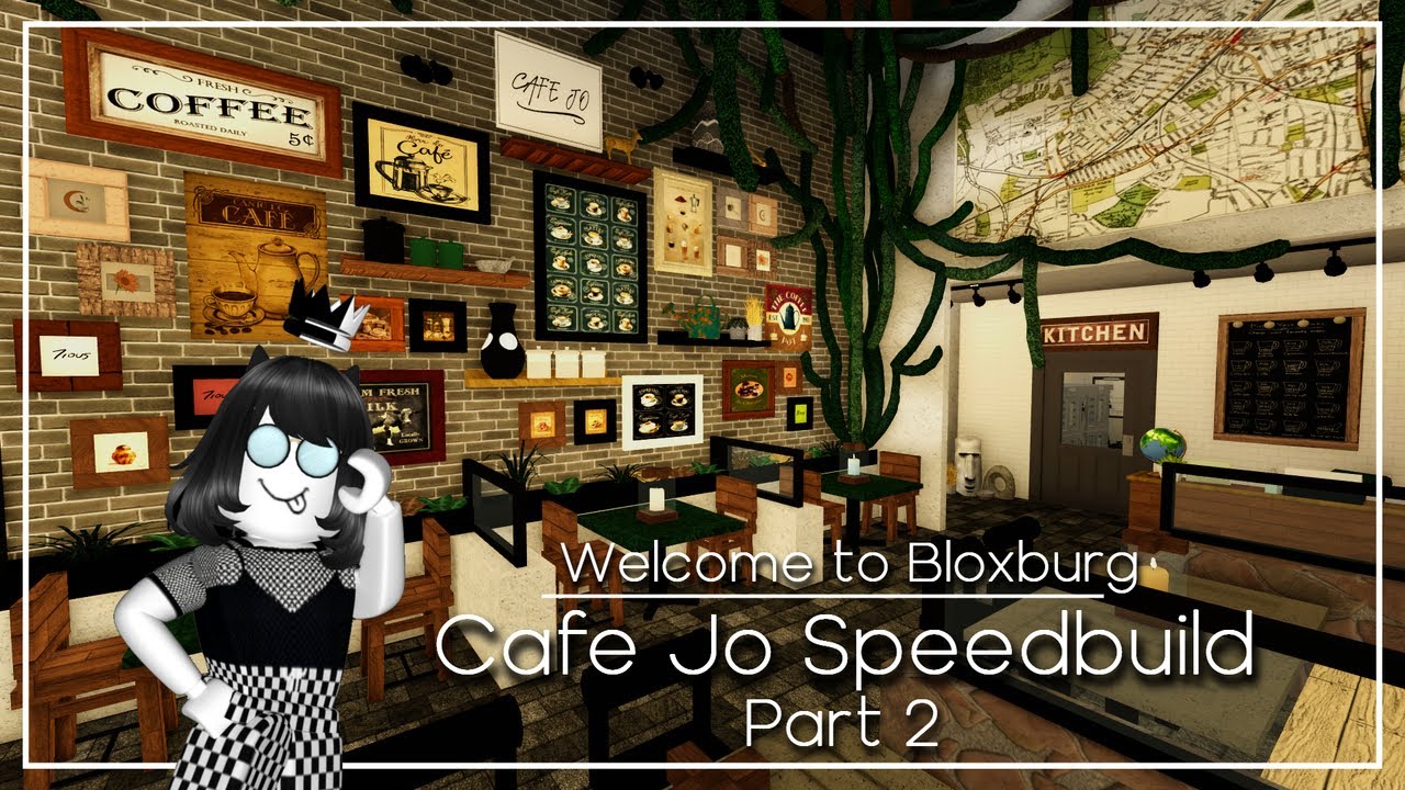 Cafe Jo Speedbuild (Part 2/2) - Roblox - Welcome to Bloxburg