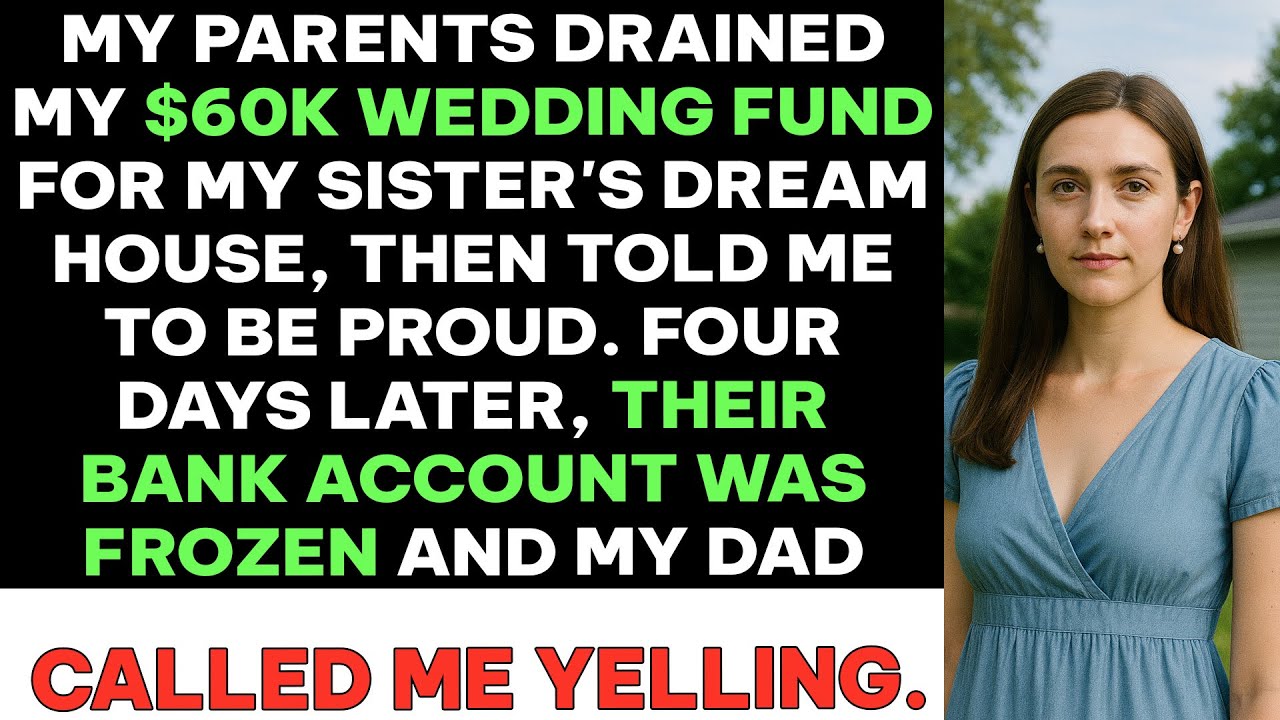 Parents Took My $60K Wedding Fund for My Sister’s Dream Home—Then Called Me Selfish for Protesting