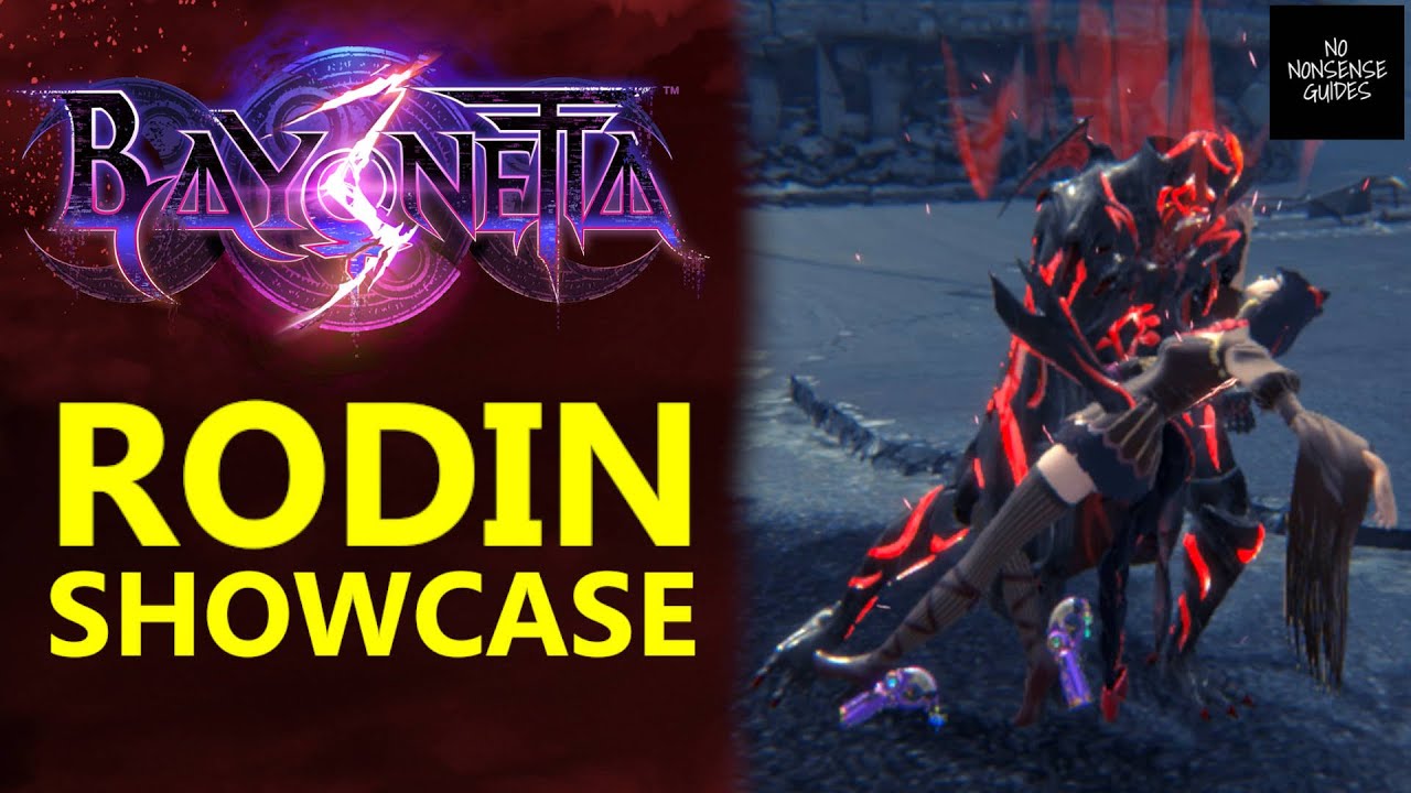 Bayonetta 3 Rodin Showcase - Weapon & Devil Rodin in Action