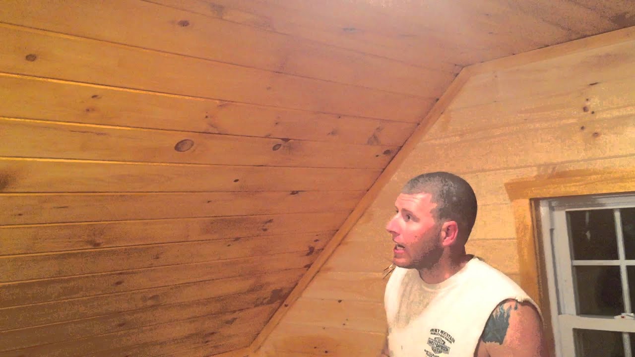 How to finish knotty pine with shellac.  How to use Zinsser Amber Shellac. How to  finish pine board