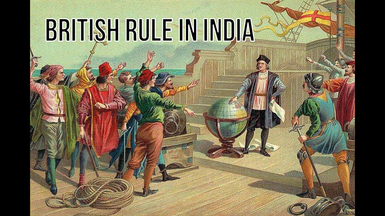 Visual overview of British rule in India