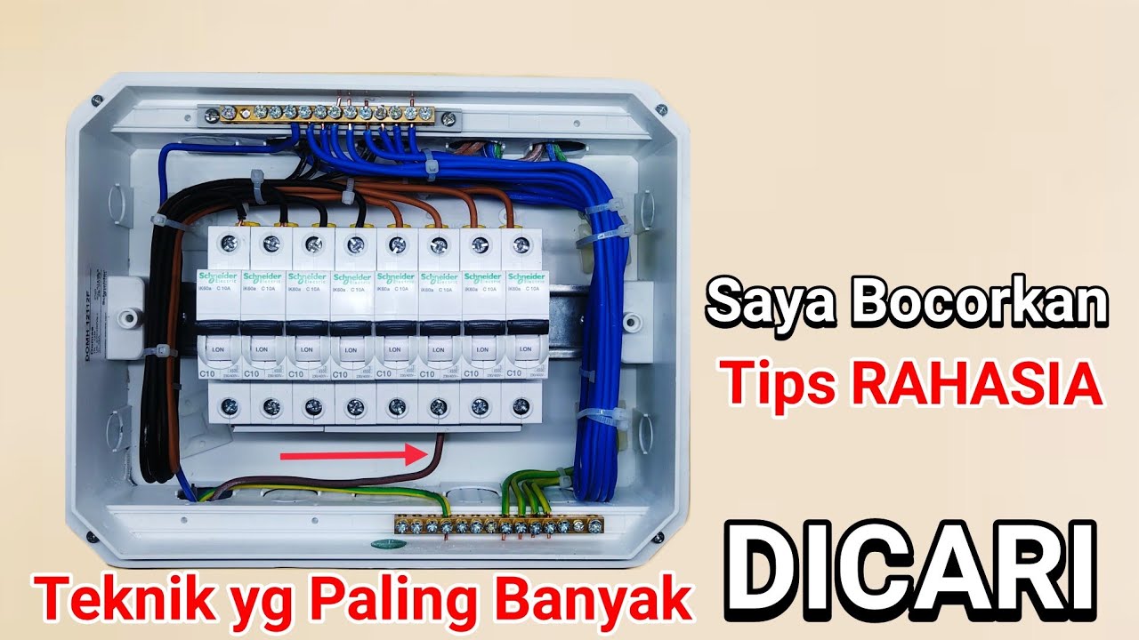 TIPS MERAPIKAN KABEL MCB GROUP  PADA INSTALASI LISTRIK 2 KABEL DAN INSTALASI LISTRIK 3 KABEL