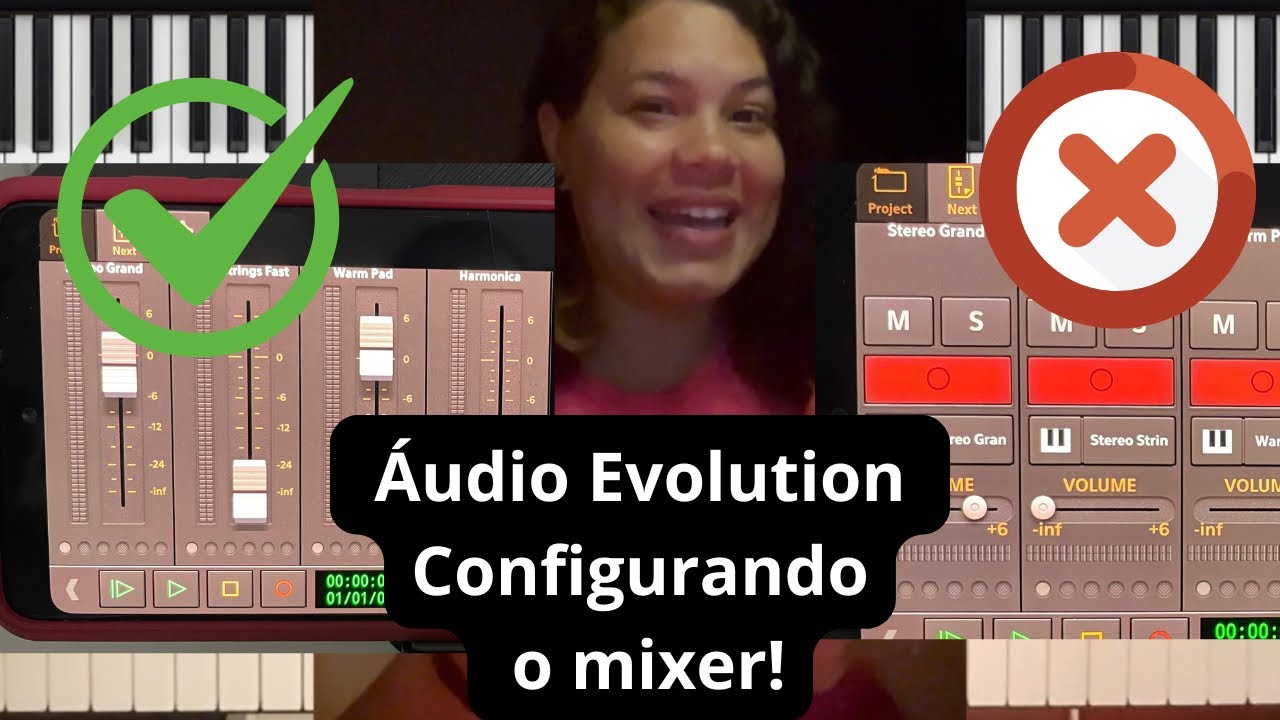 Áudio evolution - configurando a tela mixer #teclado #tecladista #aevo #audioevolution