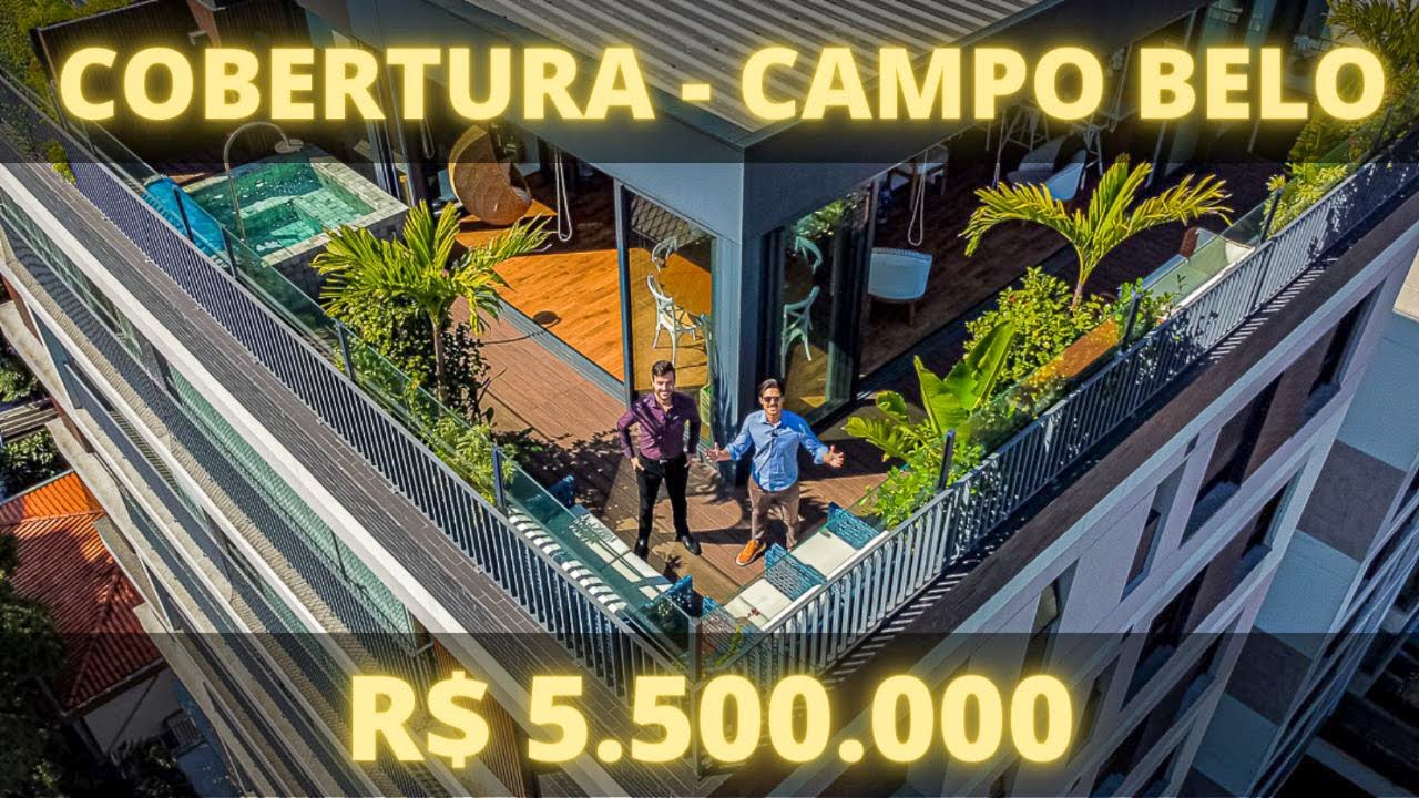 COBERTURA NOVA E REFORMA IMPECÁVEL À VENDA PORTEIRA FECHADA NO CAMPO BELO