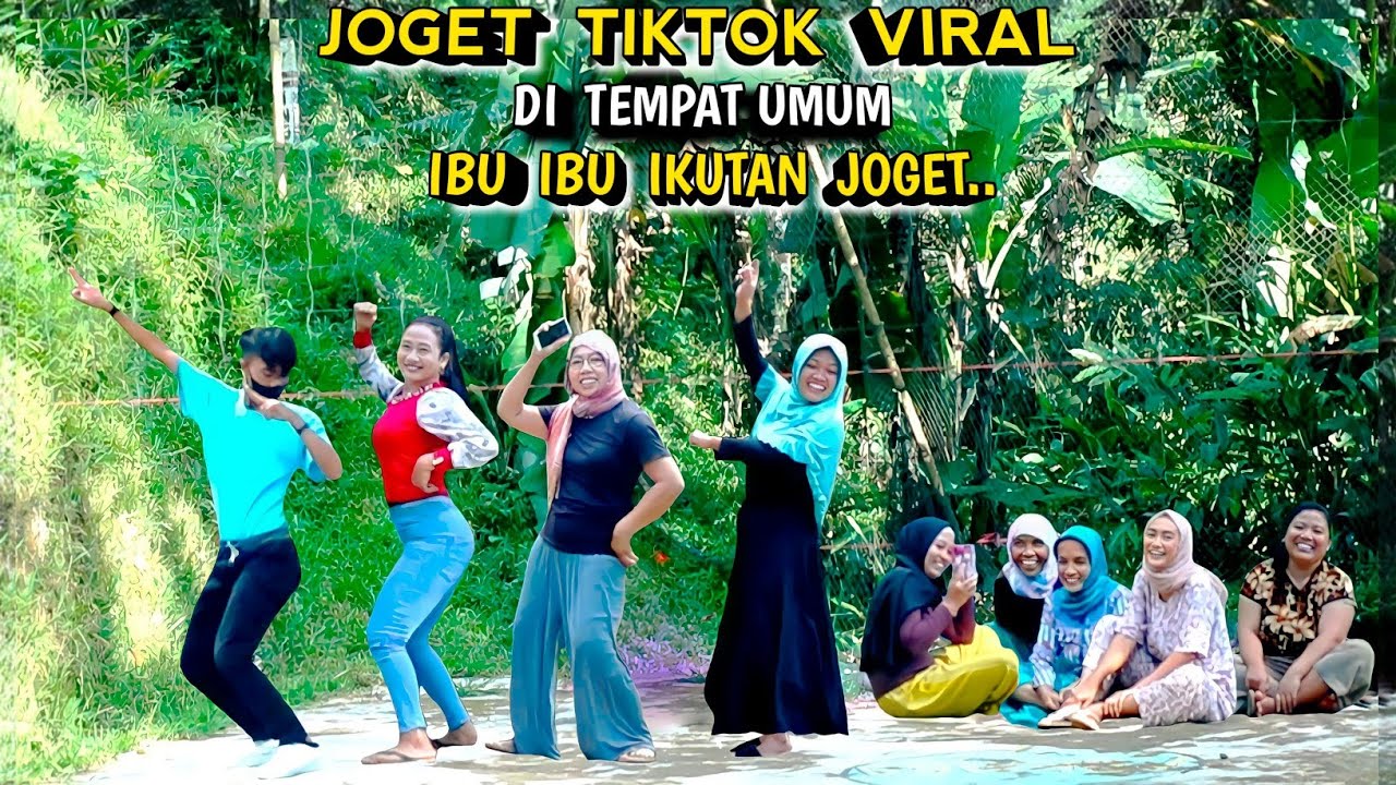 JOGET TIKTOK VIRAL DI DEPAN IBU IBU NGERUMPI..NGAKAK PARAH