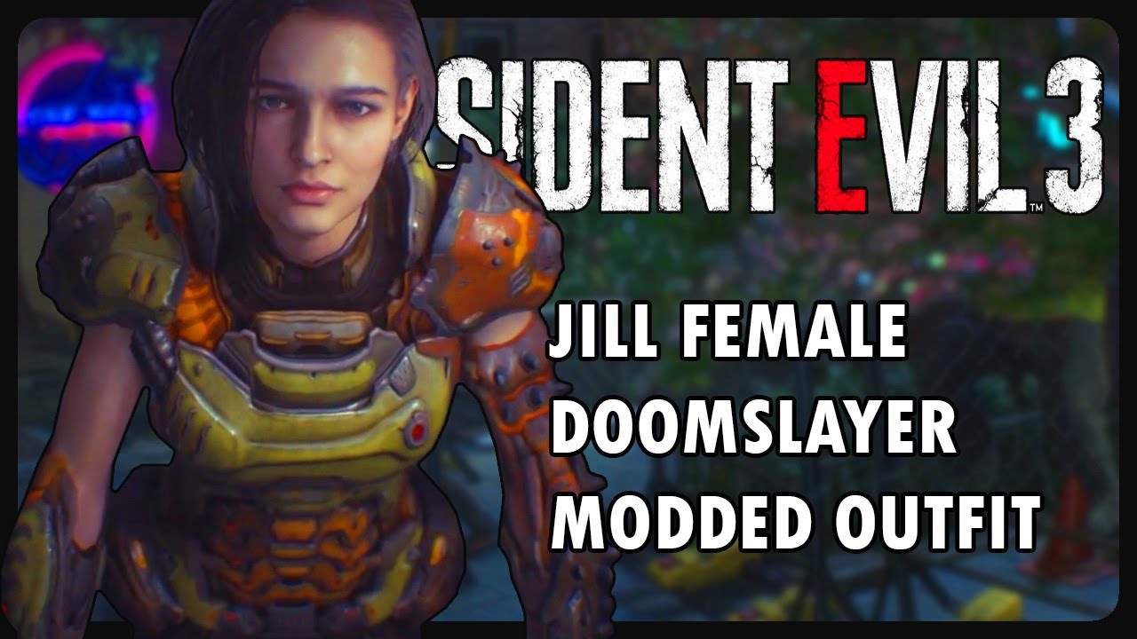 When the DOOMSLAYER plighted RE3R  | Resident Evil 3 Remake [MODDED OUTFIT]