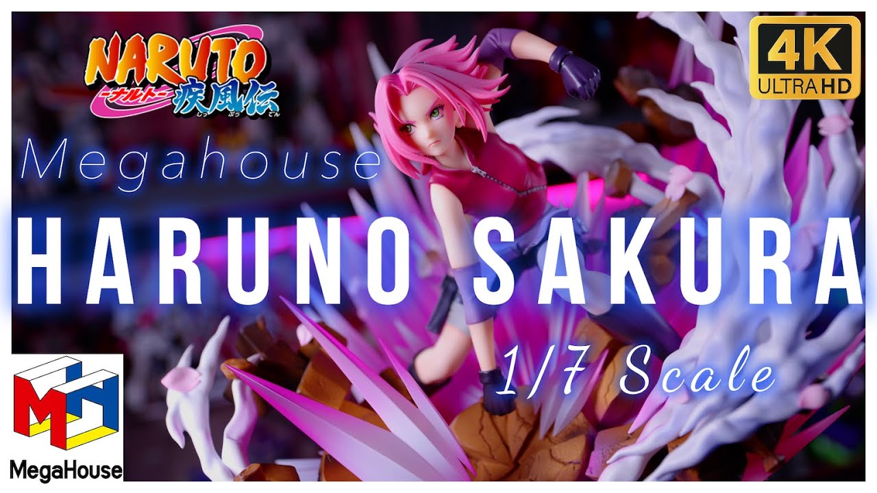 Megahosue Naruto Shippuden Naruto GALS DX Haruno Sakura 1/7 Scale Anime Figure Unboxing Review