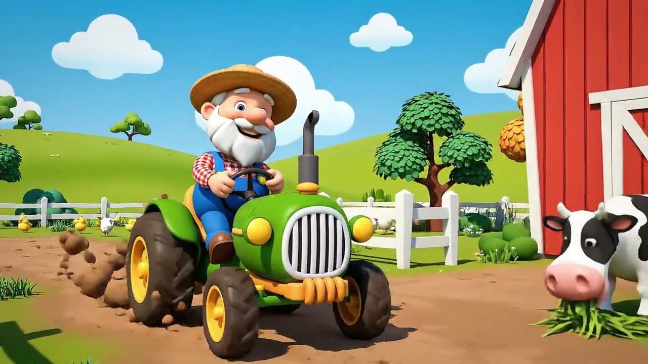 Old MacDonald Had a Farm 🐄🐷🐶 | Fun Farm & Pet Animals Song for Kids | Little Penguin Playhouse
