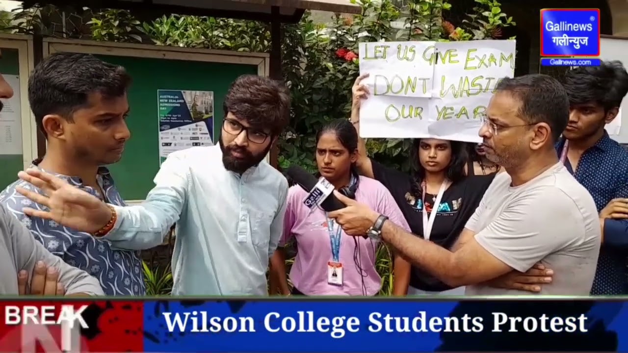 Wilson Collage Students Protest,Attendance Kam Hone ke wajah se Collage ne 200 se Jyada Students