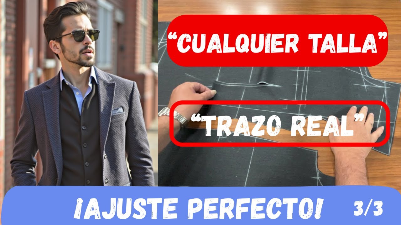 “¡No compres más Blazers! Aprende a trazar el Patrón con Ajuste de Sastre (Cualquier Talla)”3/3