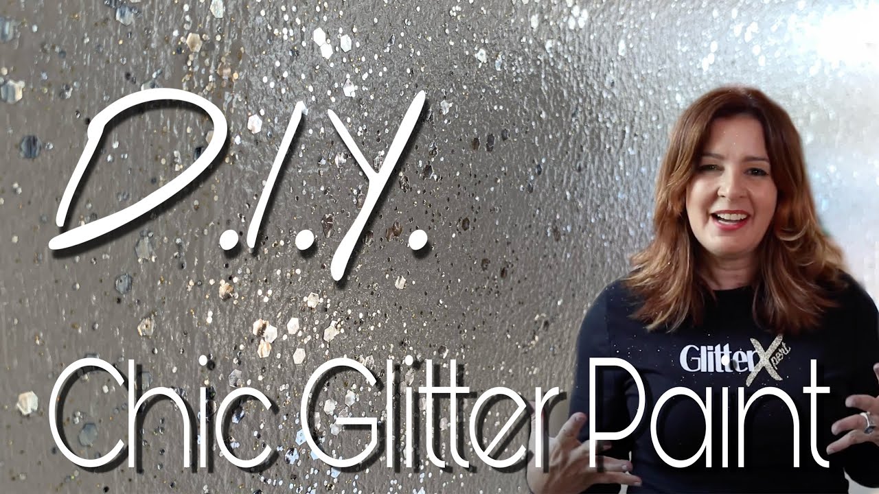 Glitter Paint for Walls DIY Tutorial | Acabado Chic GlitGlaze by GlitterXpert
