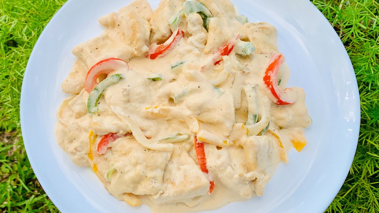 Pechuga de pollo a la crema |receta f&aacute;cil y deliciosa|