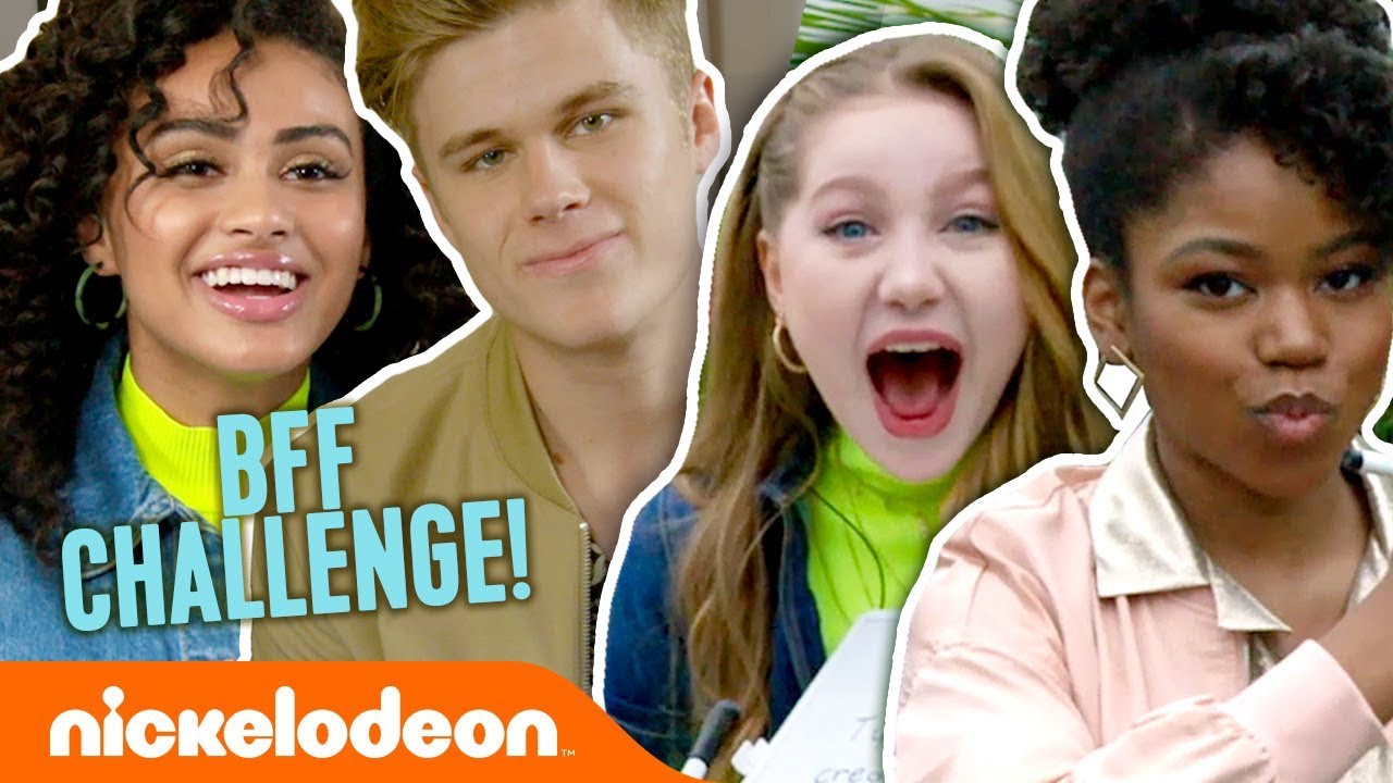 BFF Challenge 👭 ft. Henry Danger & Knight Squad Cast + Riele & Ella | #NickStarsIRL