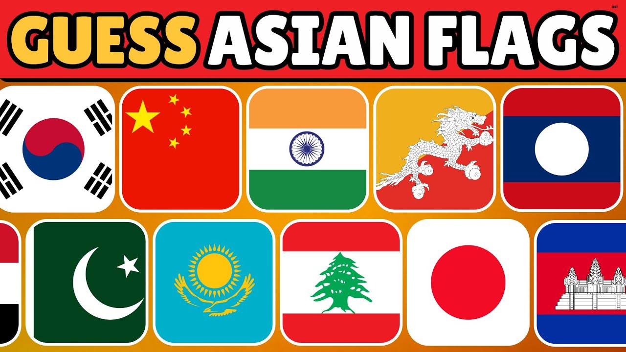 GUESS ALL 49 ASIAN FLAGS | GUESS THE FLAG | FLAG QUIZ | ASIAN FLAGS #quiz #flag