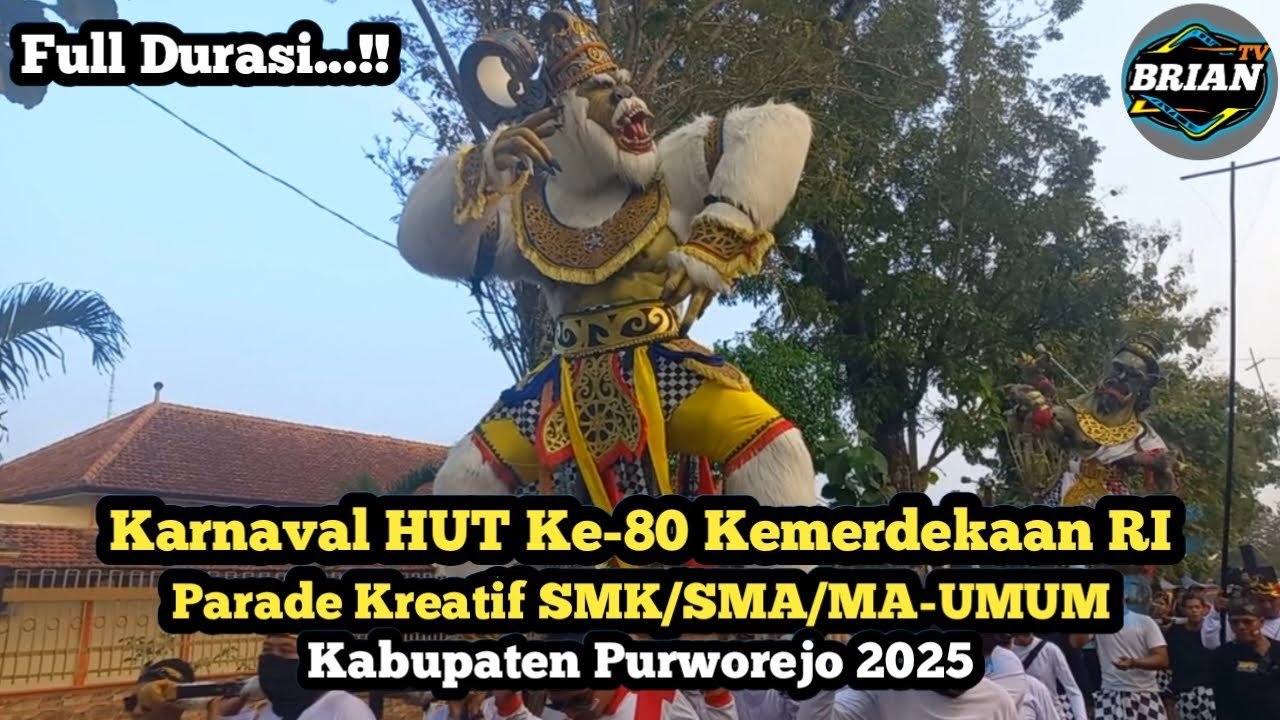 Karnaval HUT Ke-80 Kemerdekaan RI SMK/SMA/MA-UMUM Kabupaten Purworejo 2025