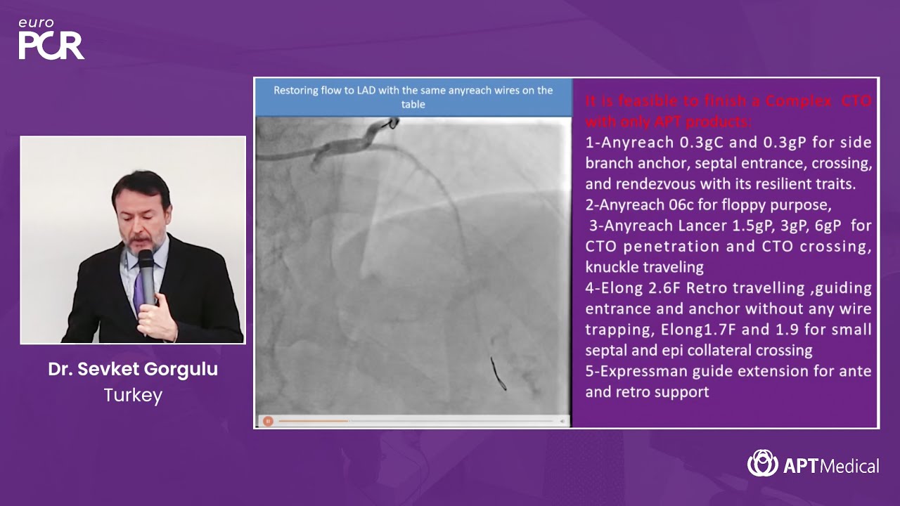 Is it feasible to tie a CTO procedure with only Anyreach wire family? - Dr. Sevket Gorgulu | EuroPCR