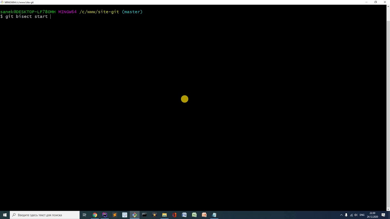 20. git bisect. Ищем баги с помощью git | Уроки git | webdevkin.ru