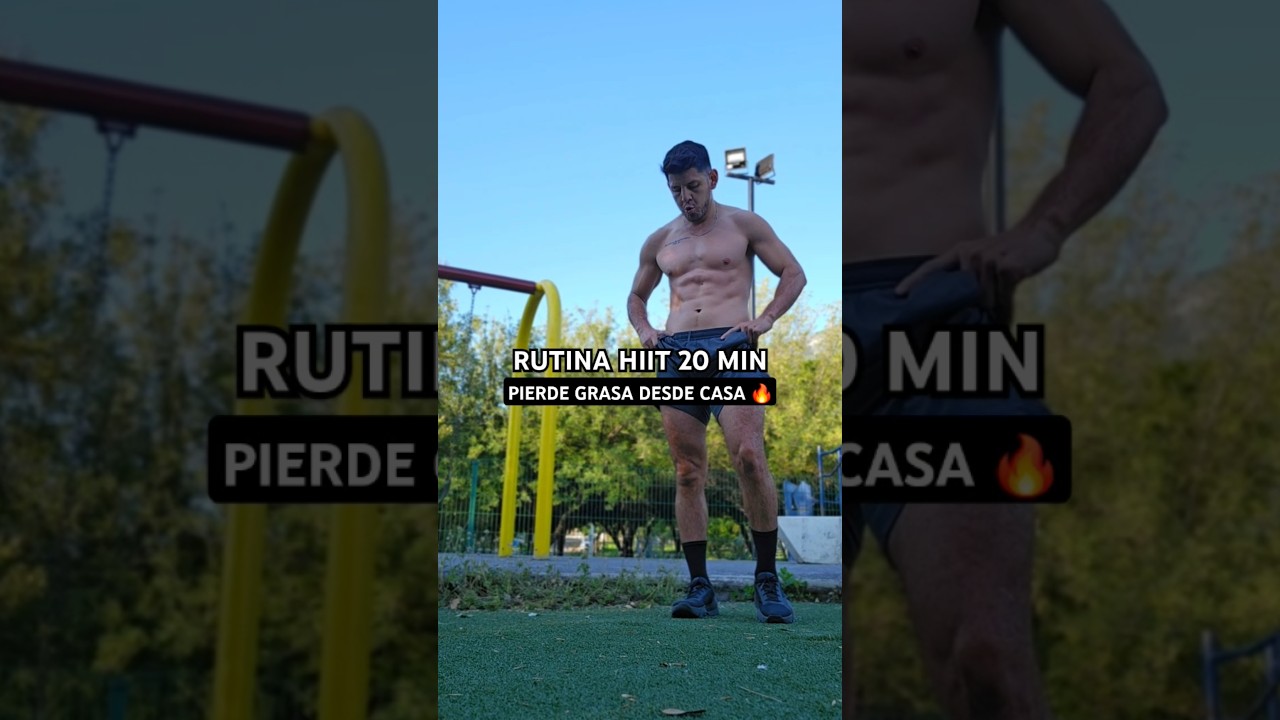 &iquest;No tienes tiempo? Guarda esta rutina HIIT de 20 min en casa sin equipo🔥💯 #hiit #hiitworkout #cardio