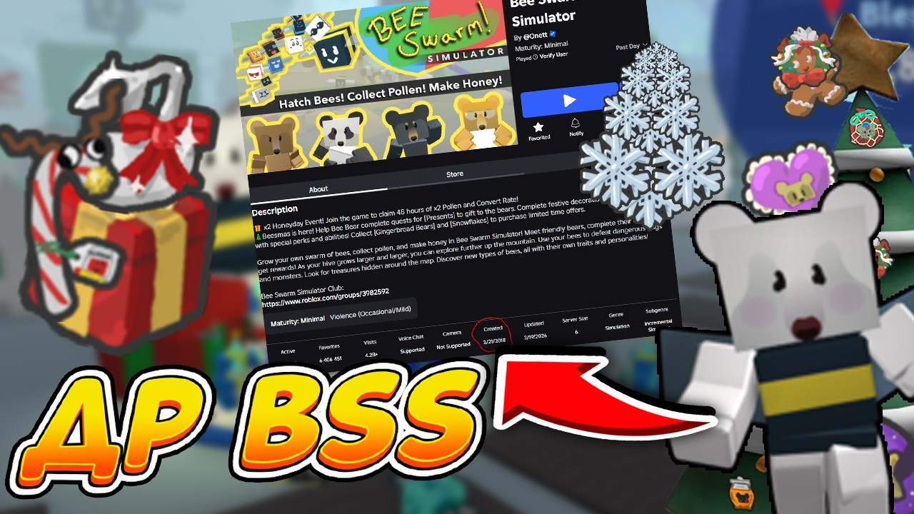 🐝🎄ДЕНЬ РОЖДЕНИЯ СИМУЛЯТОРА ПЧЕЛОВОДА ПОСЛЕДНЯЯ ИНФА О BIRTHDAY BEE SWARM SIMULATOR BEESMAS X2 EVENT