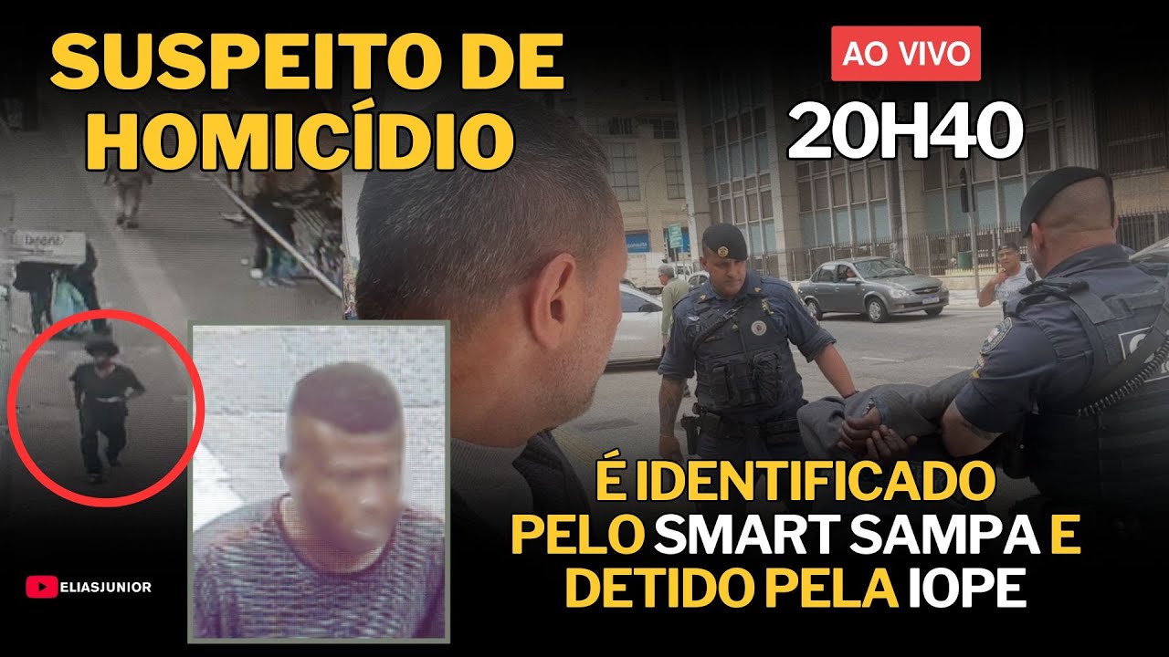 AO VIVO - Suspeito de H0MICÍDI0 é identificado pelo SMART SAMPA e detido pela IOPE