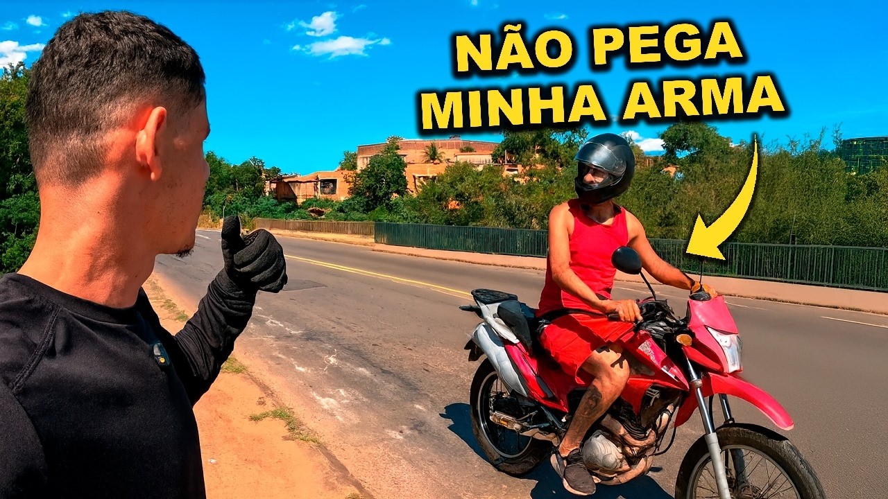FUI AMEA&Ccedil;ADO fazendo PESCA MAGNETICA nessa PONTE