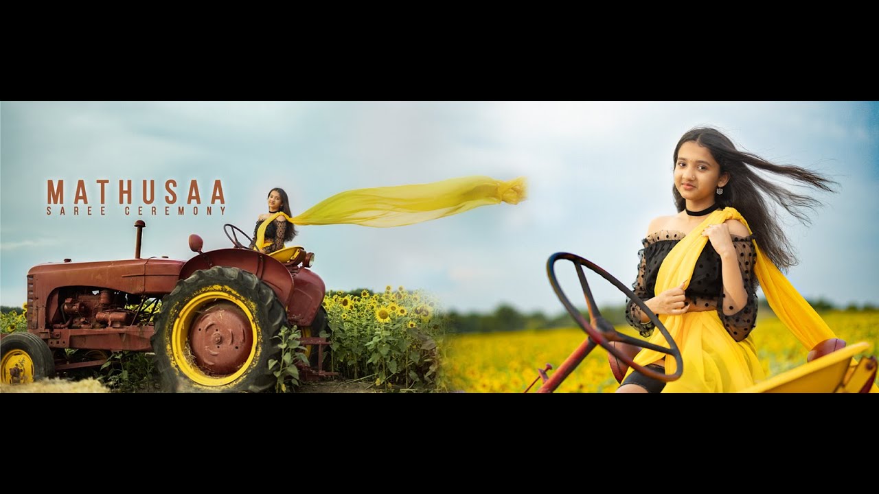 Kanne Kanne Full Video Song |  Mathusaa's Saree ceremony outdoor...