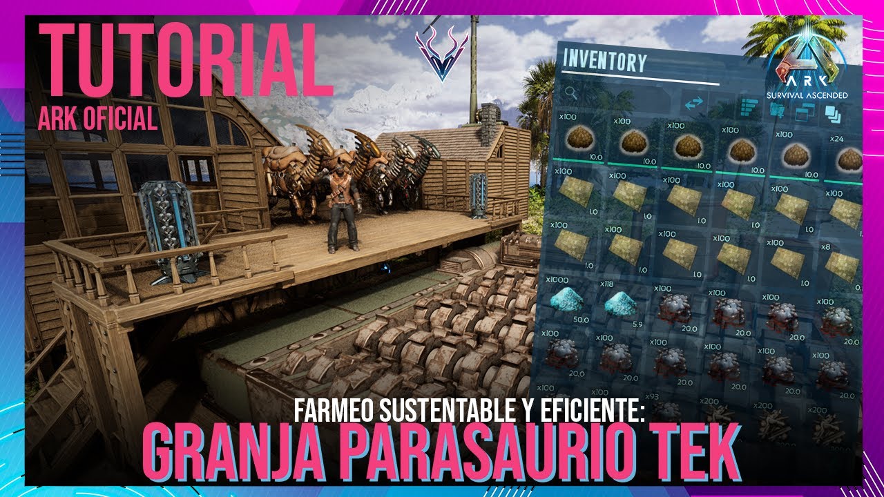 GRANJA DE PARASAURIOS TEK PARA FARMEO EFICIENTE DE ELECTRONICOS, ACEITE Y MÁS !